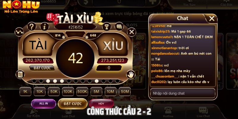 Các dạng cầu tài xỉu nohu90 thường gặp